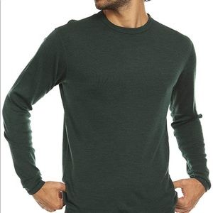 100% Merino Wool Minus33 Crew Neck - Green - L